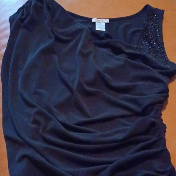 🌺Cache Blue Asymmetrical Ruched Dress - Picture 2 of 12